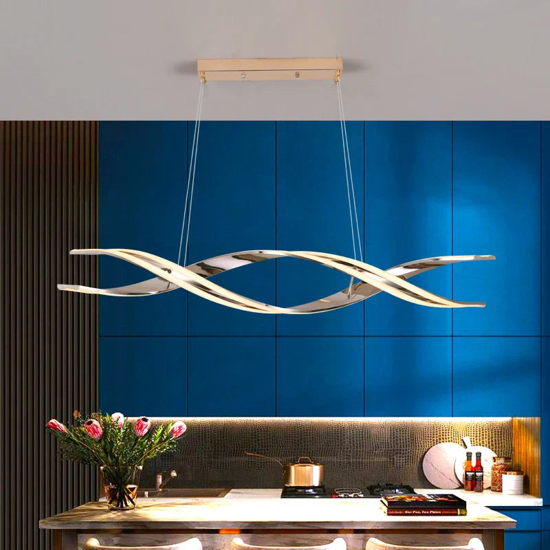 Afralia™ Minimalist LED Pendant Light: Modern Nordic Style, Remote Dimming, for Kitchen Island, Dining Room