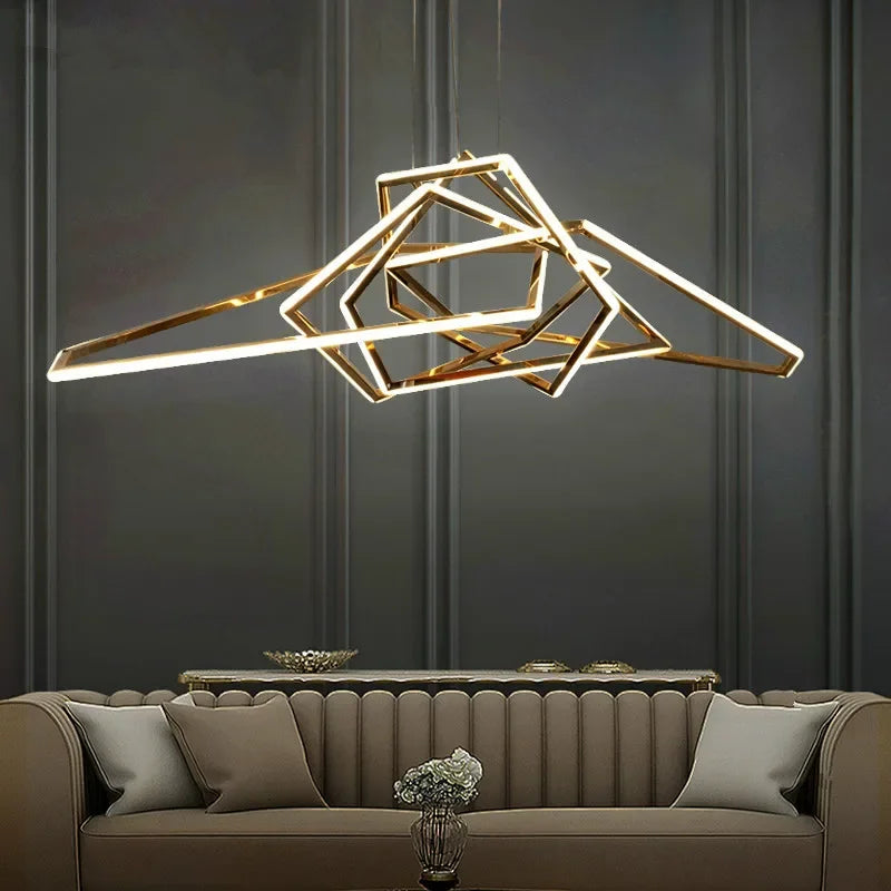 Afralia™ Luxury Foyer LED Pendant Lights for Villa Dining Room Decor