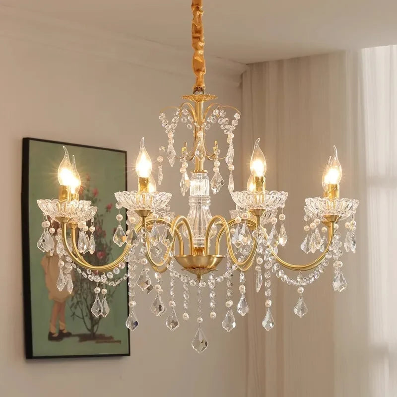 Afralia™ Crystal Chandeliers Light for Living Room and Dining Room