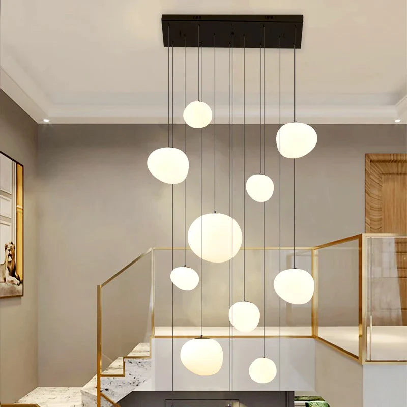 Afralia™ Modern Indoor Pendant Chandelier LED Ceiling Light for Living Room Dining Room