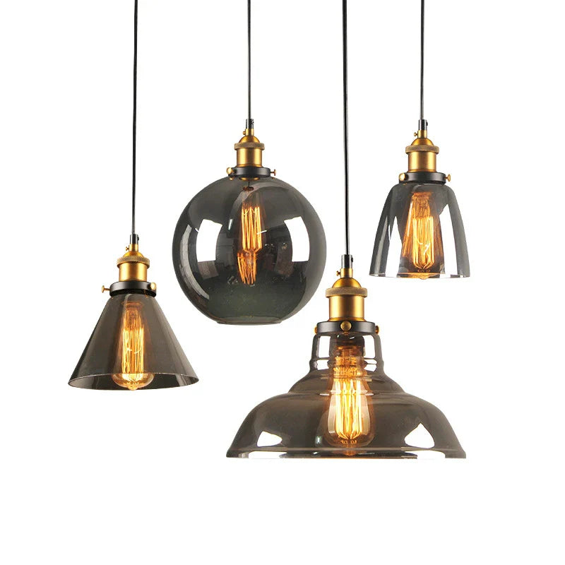 Afralia™ Nordic Glass Ball Pendant Lights for Modern Living Room LED Decor