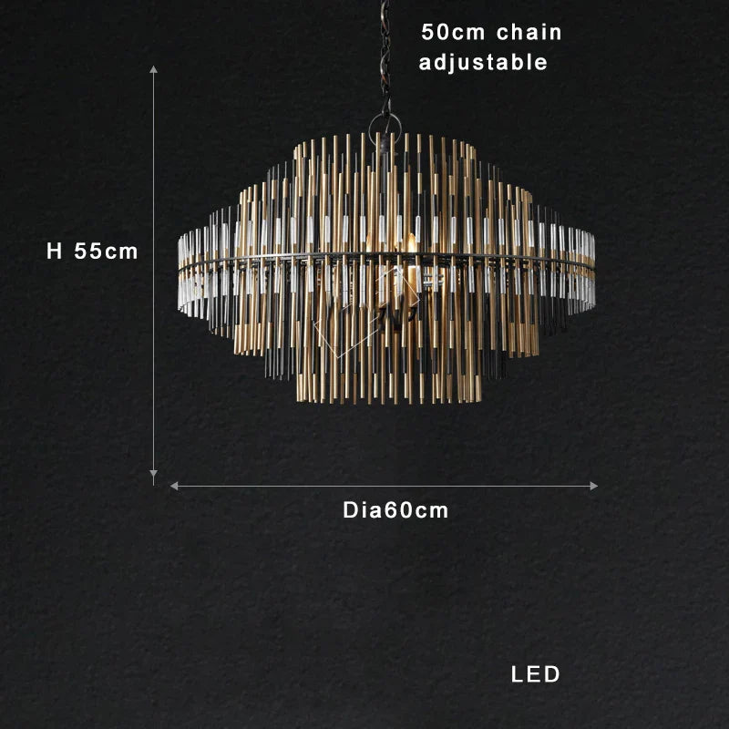 Afralia™ Copper & Glass LED Chandelier: Modern Art Deco Luxury Ceiling Lighting