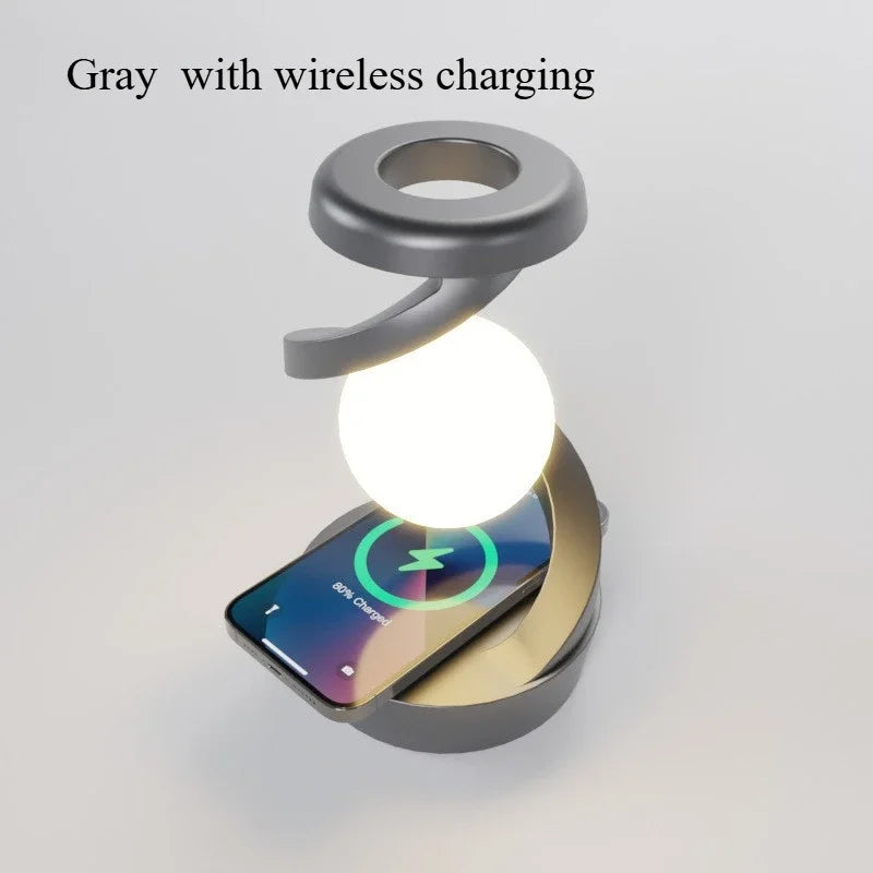 Afralia™ Sunset Rotating Wireless Night Light for Bedroom Atmosphere