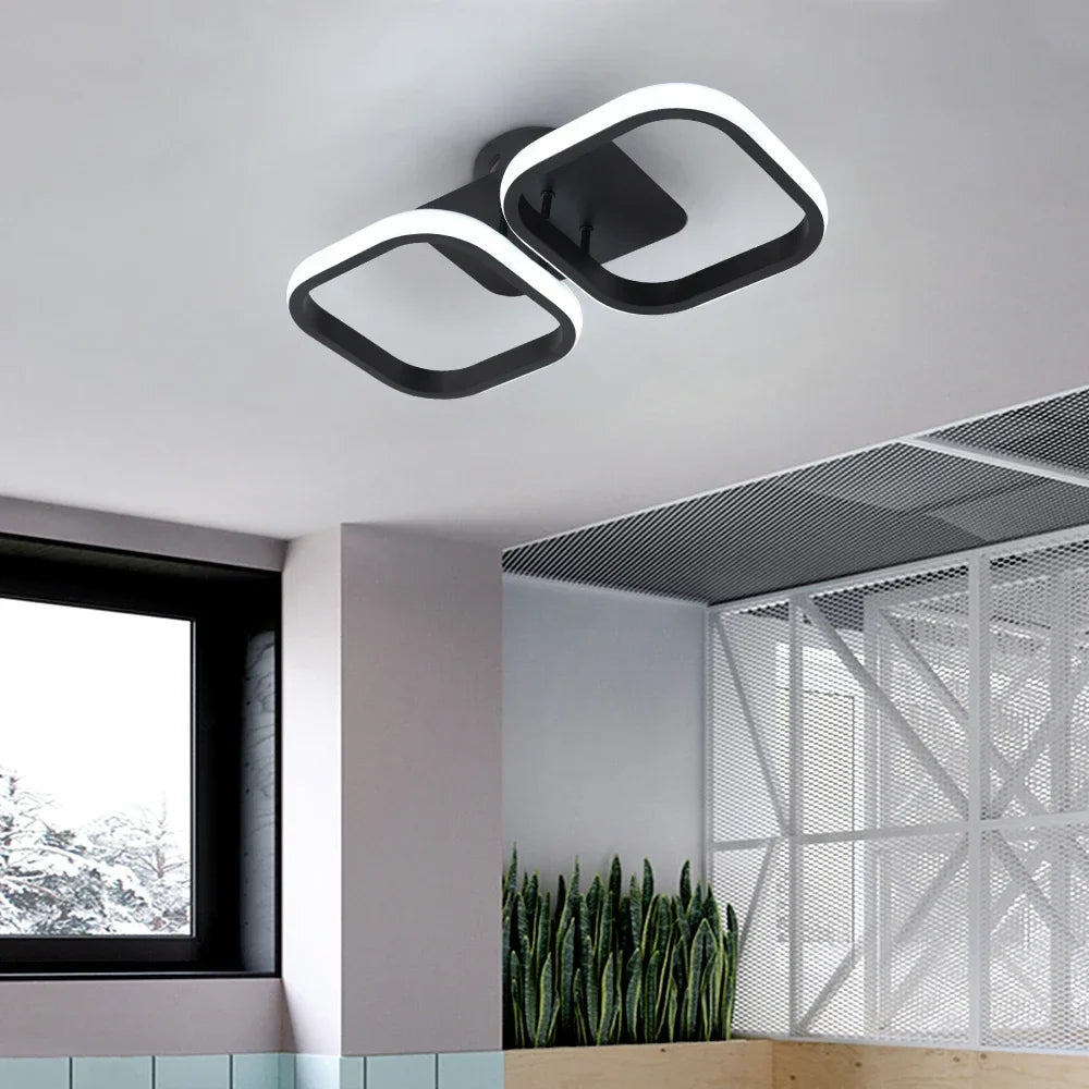 Afralia™ Acrylic LED Ceiling Lamp: Modern Nordic Chandelier for Living Dining Room & Aisle