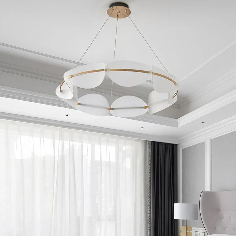 Afralia™ Circular Petal LED Chandelier for Home Decor - Nordic Luxury Lighting Fixtures