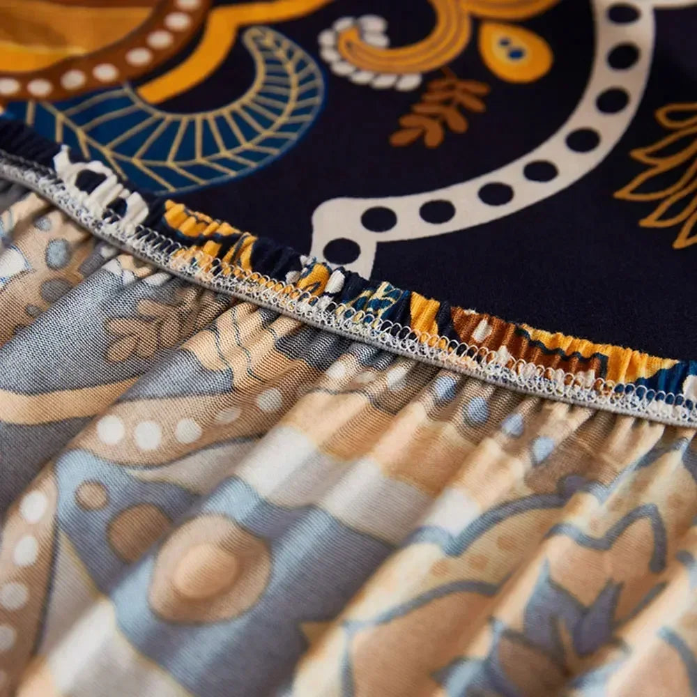 Afralia™ Mandala Stretch Sofa Cover Slipcover Spandex Couch Protector