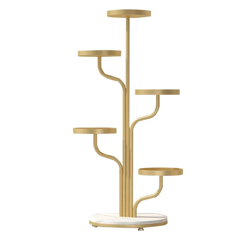 Afralia™ Nordic Flower Stand Indoor Light Luxury Plantenrek Home Furniture