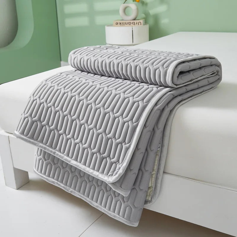 Afralia™ Cooling Latex Summer Mat Set with Rayon Quilted Sheet & Pillowcase
