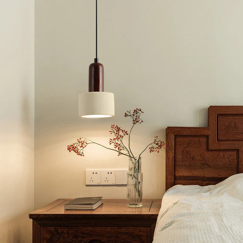 Afralia™ Cement Cylinder LED Pendant Lamp | Modern Home Interior Lighting for Living Room & Kitchen