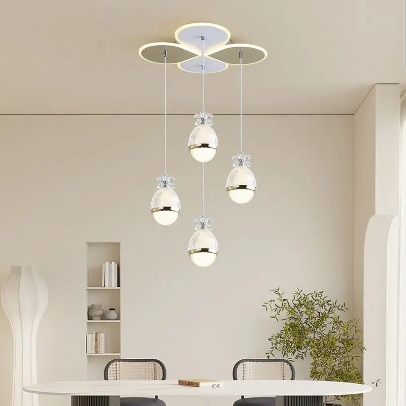 Afralia™ Crystal Pendant Light: Modern Dining Table & Bedroom Chandelier