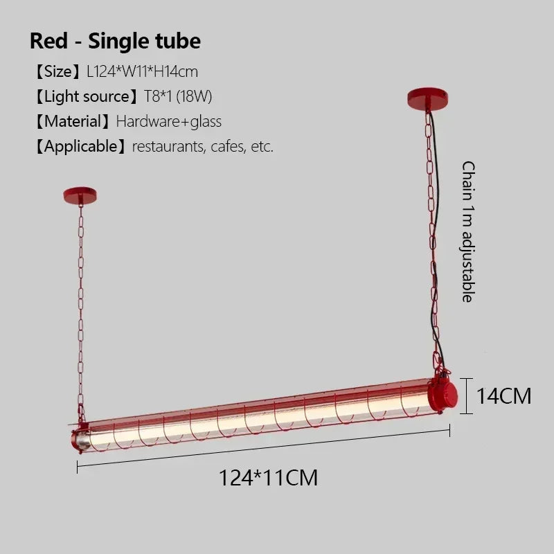 Afralia™ Long Bar Restaurant Pendant Light: Industrial Style for Coffee Shop and Office