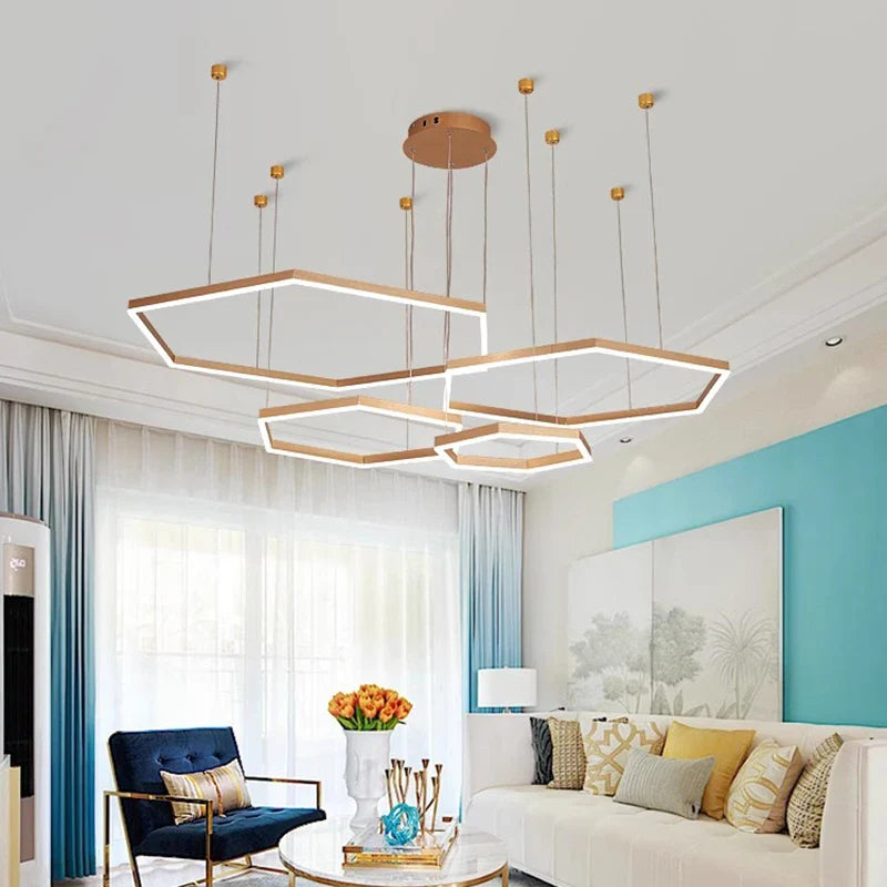 Afralia™ Modern Pendant Lights Indoor Lighting Chandelier LED Ceiling Lamp