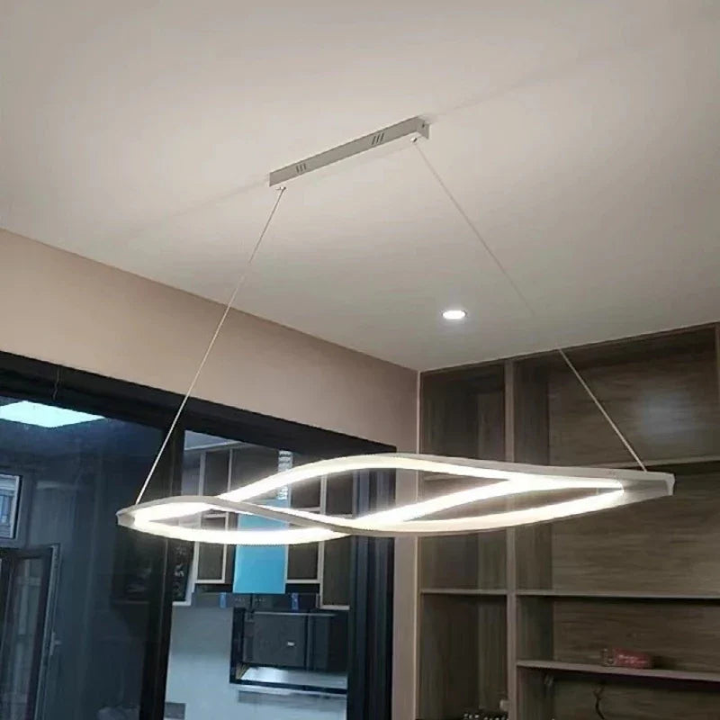Afralia™ Aluminum LED Pendant Lamp for Kitchen Dining Island Suspended House Lighting