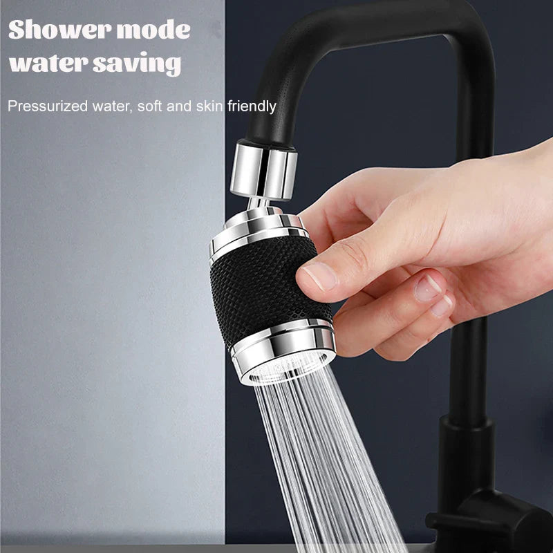 Afralia™ 3-Mode Space Aluminum Kitchen Faucet Aerator | 360° Water Saving Nozzle Filter