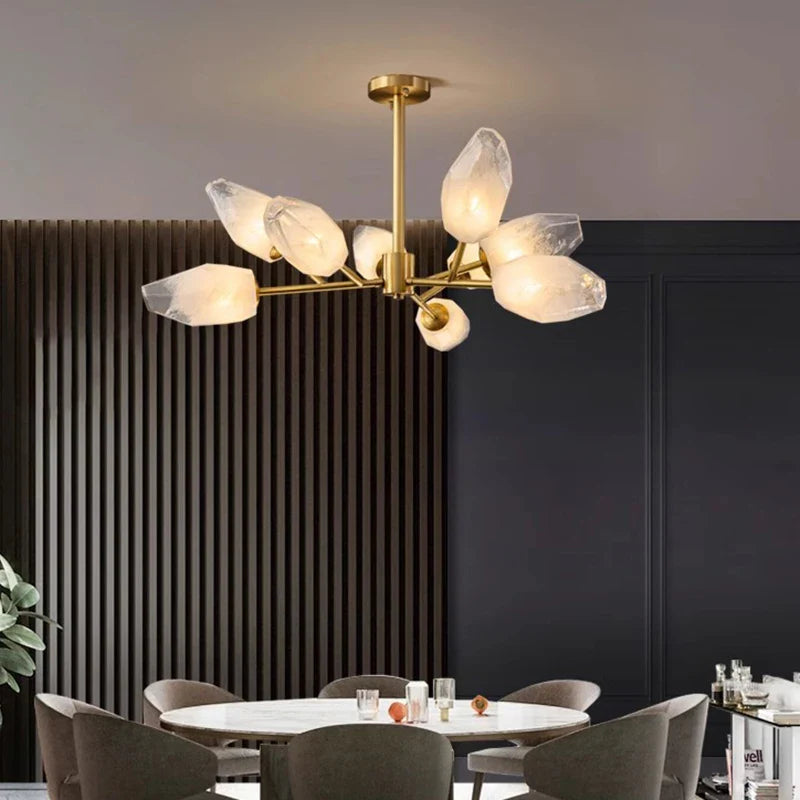 Afralia™ Modern Ceiling Chandelier for Dining Room Hanging Light Fixture - Indoor Living Room Lighting