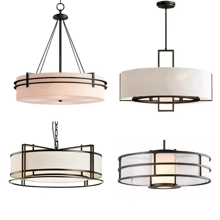 Afralia™ LED Chinese Style Chandelier - Modern & Simple Lighting for Home and Restaurant