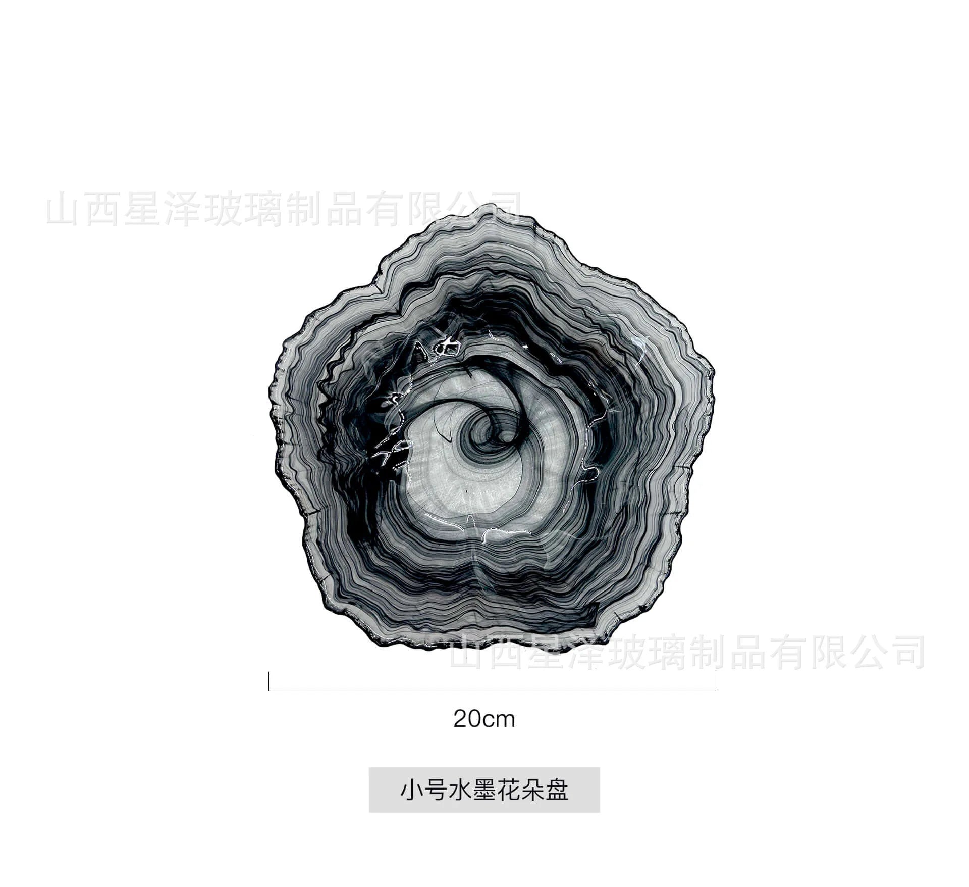 Afralia™ Elegant Flower Glass Plate Dinner Pearl Fruit Snack Jewelry Trinket Dish