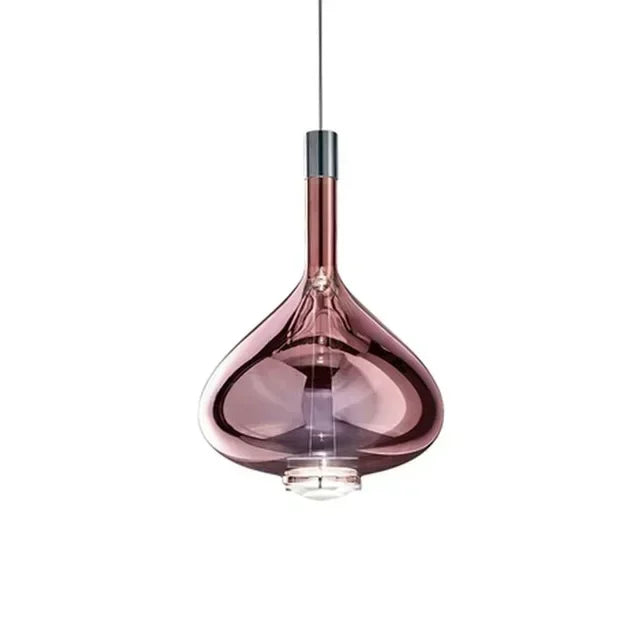 Afralia™ LED Glass Pendant Lamp: Hotel Kitchen Restaurant Bar Chandeliers Lighting