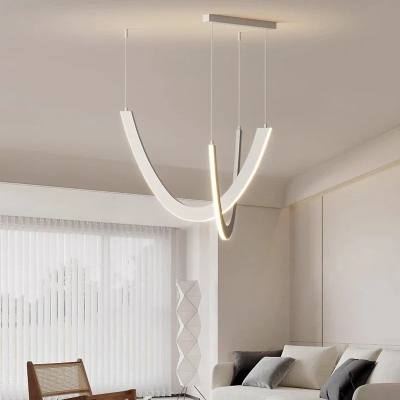 Afralia™ Modern LED Pendant Light Chandeliers for Living Room and Dining Room