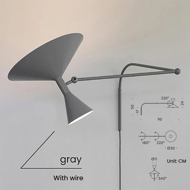 Afralia™ Marseille Adjustable Wall Lamp Rotatable Sconce for Living Room & Bedroom
