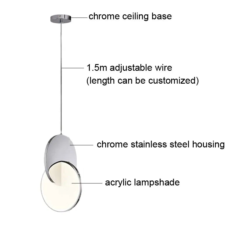 Afralia™ Gold Nordic Pendant Lights Indoor Kitchen Dining Room Home Decor