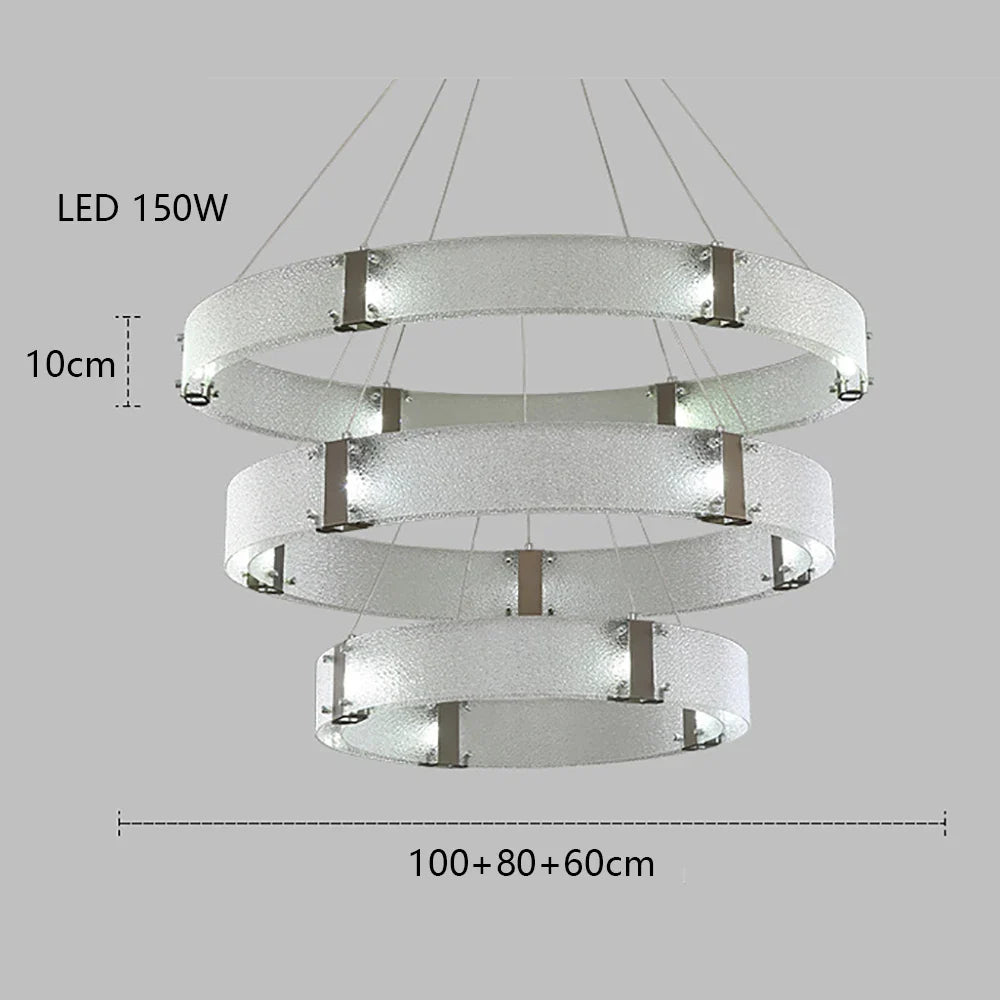 Afralia™ Gold LED Chandelier for Luxe Living Room Lighting