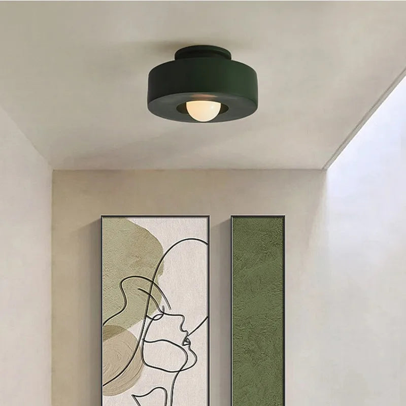 Afralia™ Modern Nordic Wabi Sabi Corridor Ceiling Light Fixture