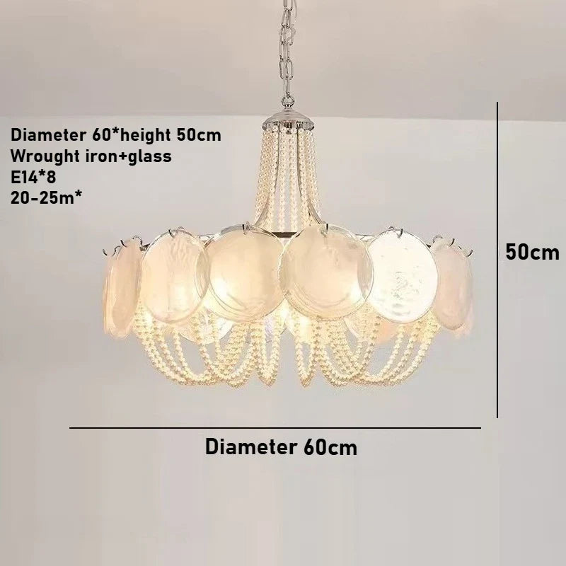 Afralia™ Pearl Chandelier: Modern Flower Shape Ceiling Light for Luxury Living & Dining Room Décor