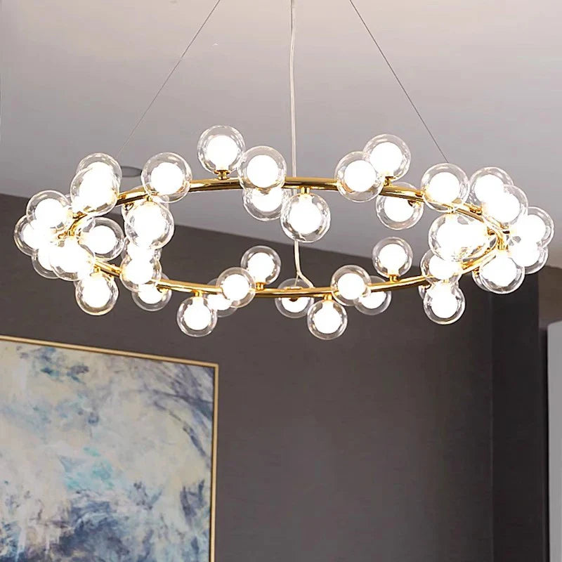 Afralia™ Modern LED Pendant Chandeliers for Indoor Living Room & Dining Room Lighting