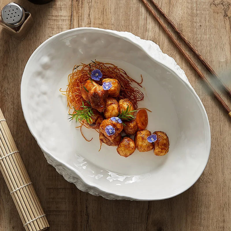 Afralia™ Ceramic Plate 2025 Collection - Western Soup Plate for Luxury Dining