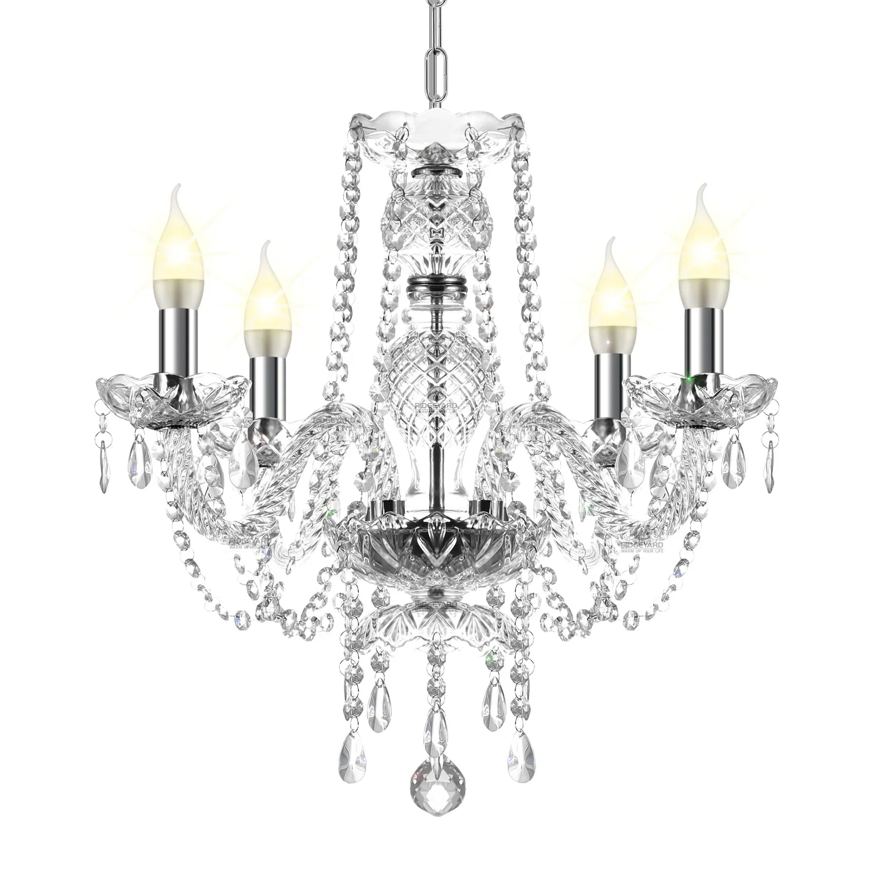 Afralia™ Crystal Chandelier Pendant Light Cognac Gold LED Luxury Lamp for Dining Living Room