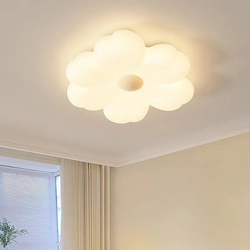 Afralia™ Cloud LED Ceiling Light in Minimalist White Iron Design for Home Decor