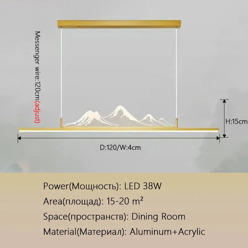 Afralia™ LED Pendant Lights for Living, Dining, Kitchen Chandelier - Modern Minimalist Home Decor