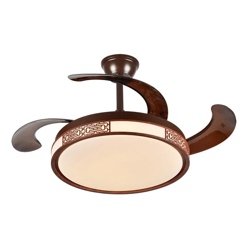 Afralia™ Smart Ceiling Fan Light with DC Motor - Energy Saving, LED, Remote Control