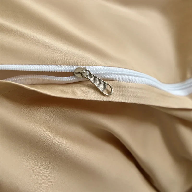 Afralia™ Luxury 600TC Egyptian Cotton Bedding Set: Duvet, Bed Sheet, Pillowcases - Queen King Size