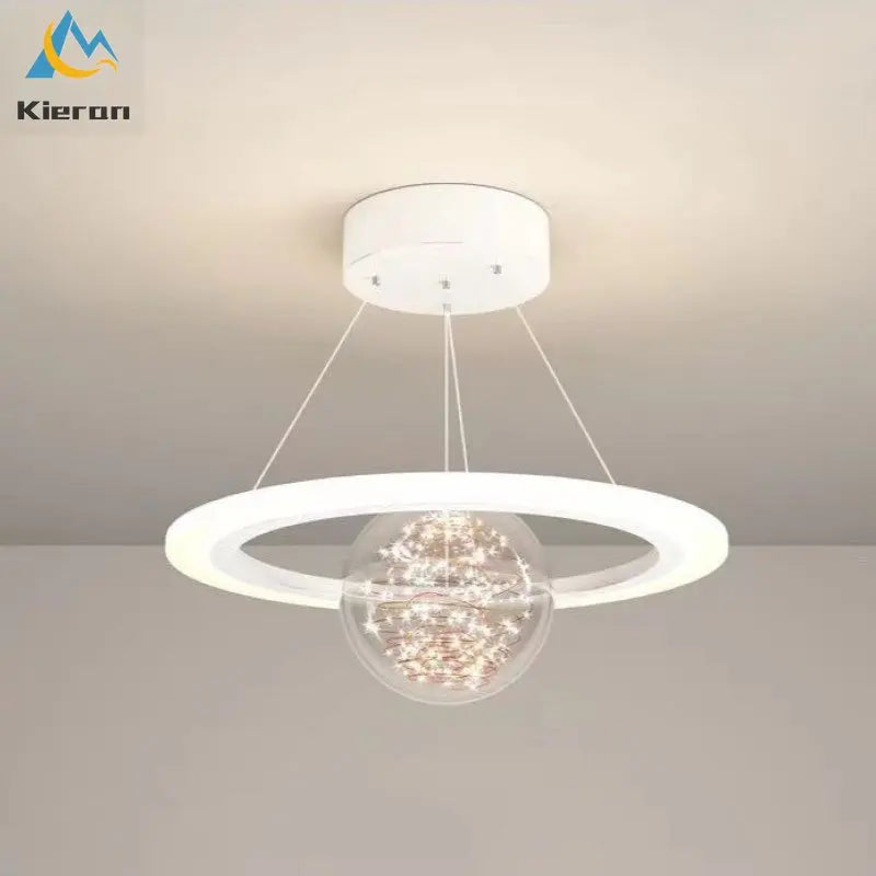 Afralia™ Saturn LED Chandelier: Nordic Modern Style for Bedroom, Study, Dining & Living Room