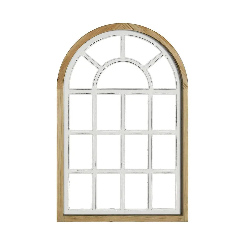 Afralia™ Gothic Rose Window Carved Mirror for Wall Decor in Living Room, Bedroom