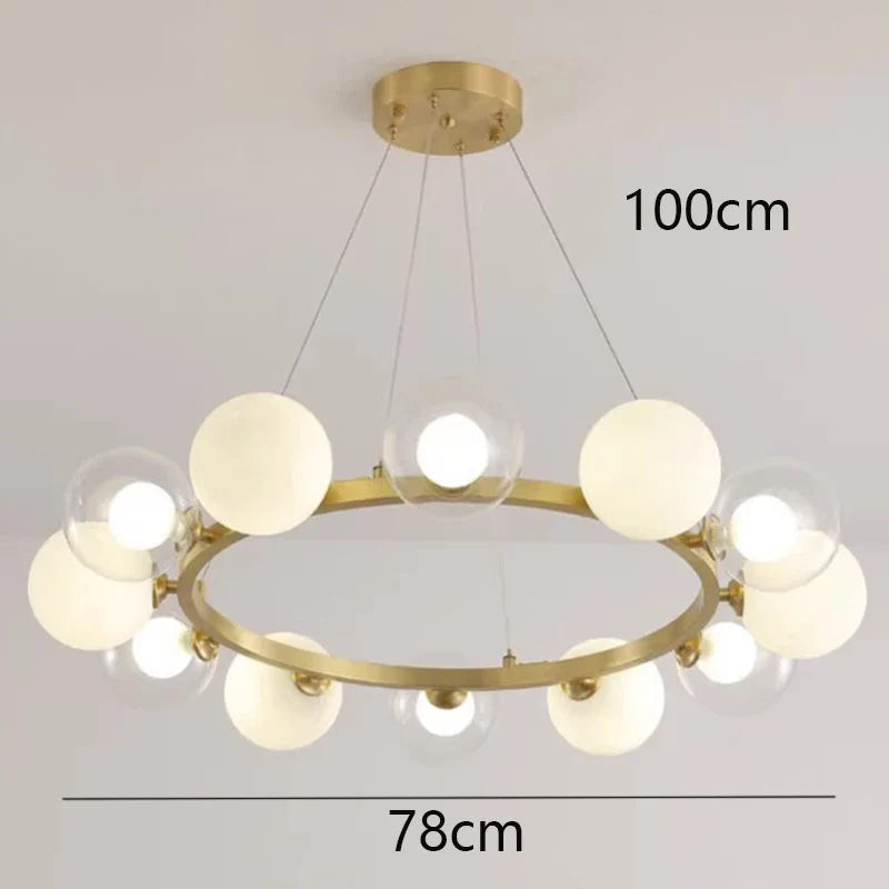 Afralia™ Modern Pendant Chandeliers for Dining Room, Indoor Hanging Ceiling Lights