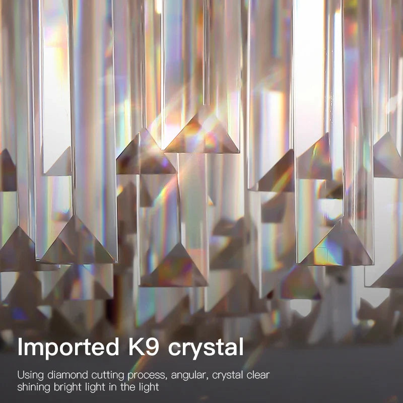 Afralia™ Crystal Chandelier: Postmodern Living Room Dining Bedroom Lamp, Luxury & Creative
