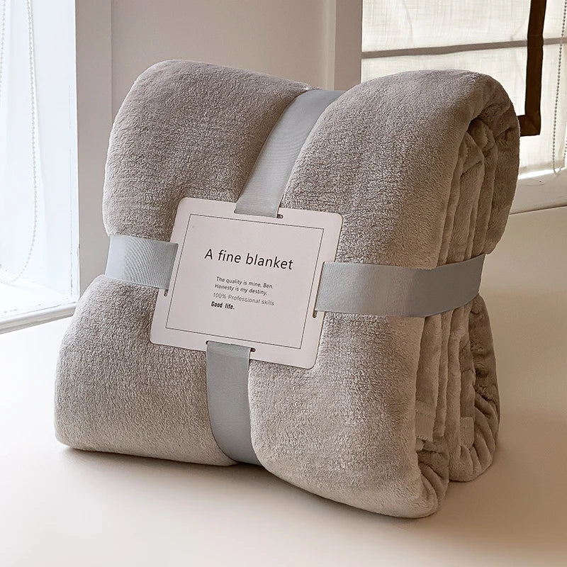 Afralia™ Coral Velvet Summer Blanket: Extra Soft, Skin-friendly, Machine Washable
