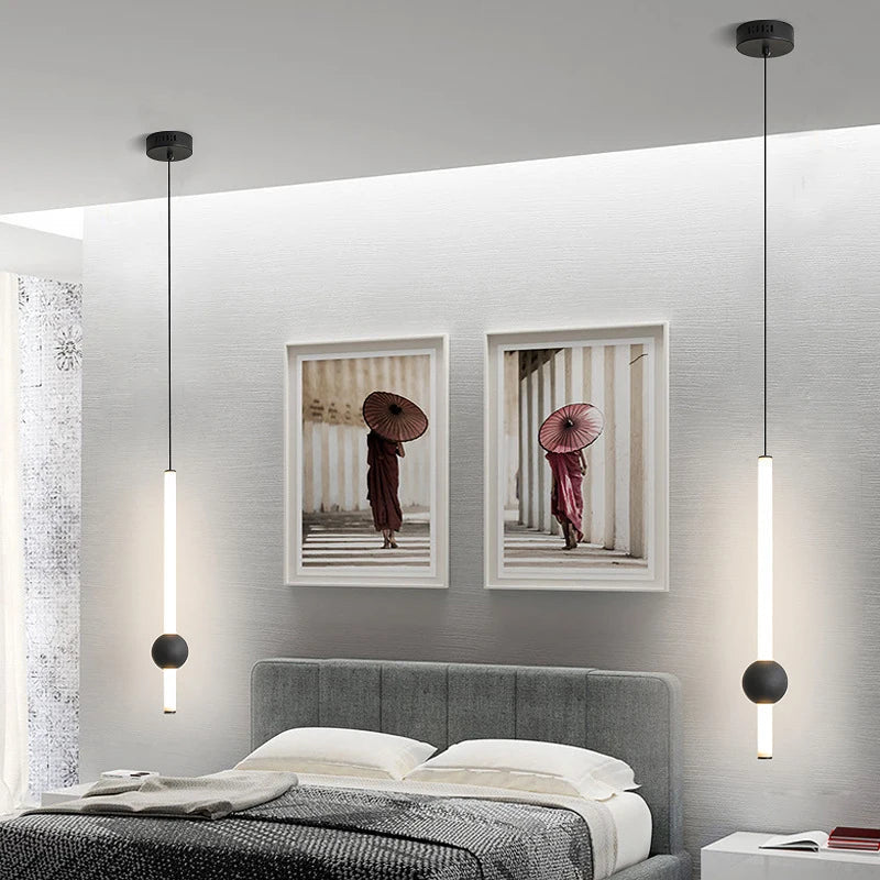 Afralia™ Modern Bedroom Hanging Chandelier for Home Decoration and Kitchen Island Lighting