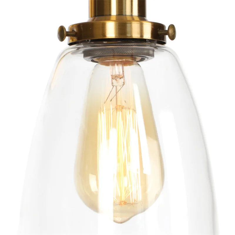 Afralia™ LED Wall Light Fixture Pull Chain Switch Industrial Vintage Bedroom Lamp