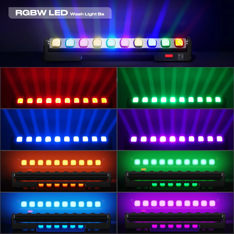 Afralia™ RGBW Wall Washer Light Swing Dot Beam LED for Parties, Clubs, DJ