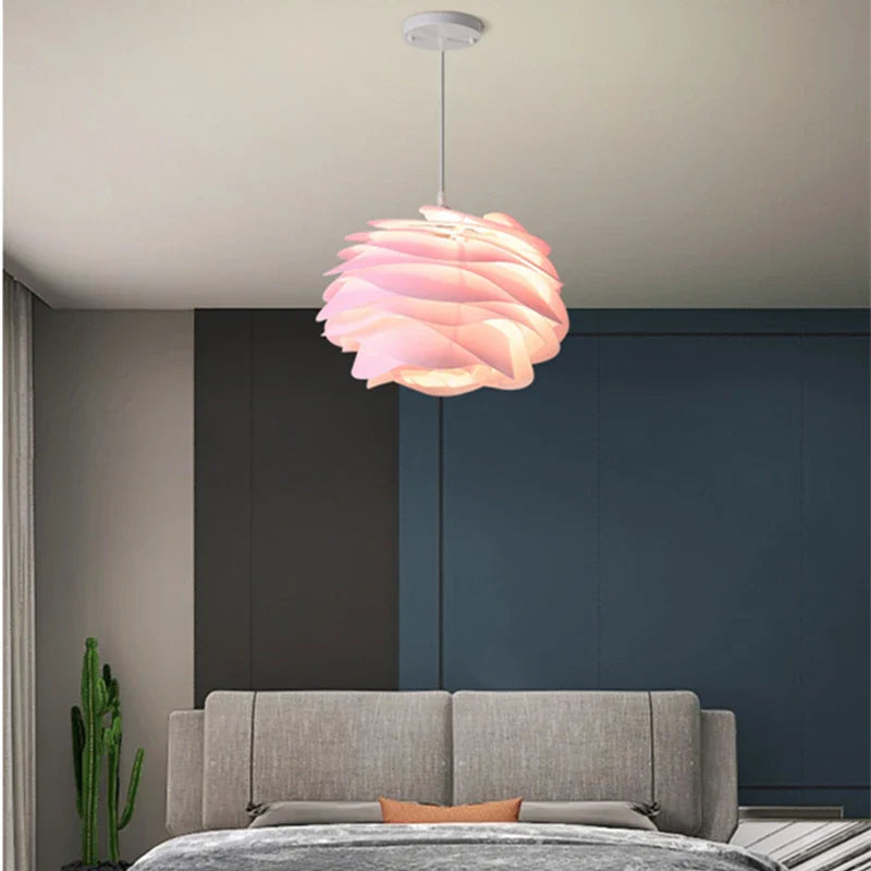 Afralia™ White Rose Ceiling Chandelier: Modern Design for Bedroom, Living Room, Kitchen