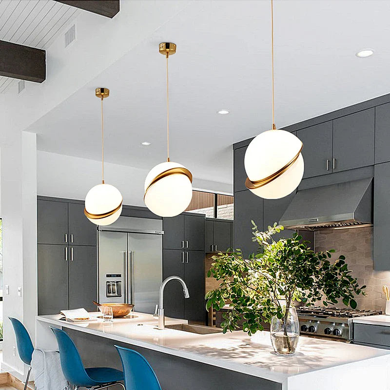 Afralia™ Modern White LED Pendant Lamp for Stylish Home Decor