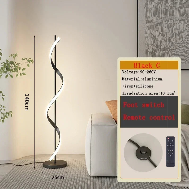 Afralia™ LED Revolve Floor Lamp for Bedroom Living Study Indoor Decor