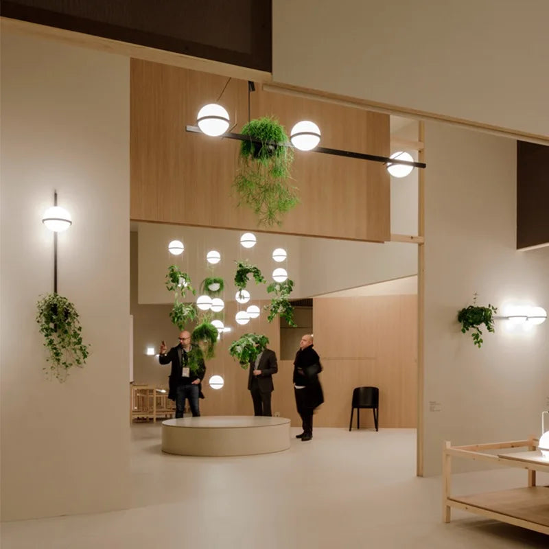 Afralia™ Modern Plant Chandeliers Nordic DIY Sky Garden LED Pendant Lamps Home Decor Fixtures