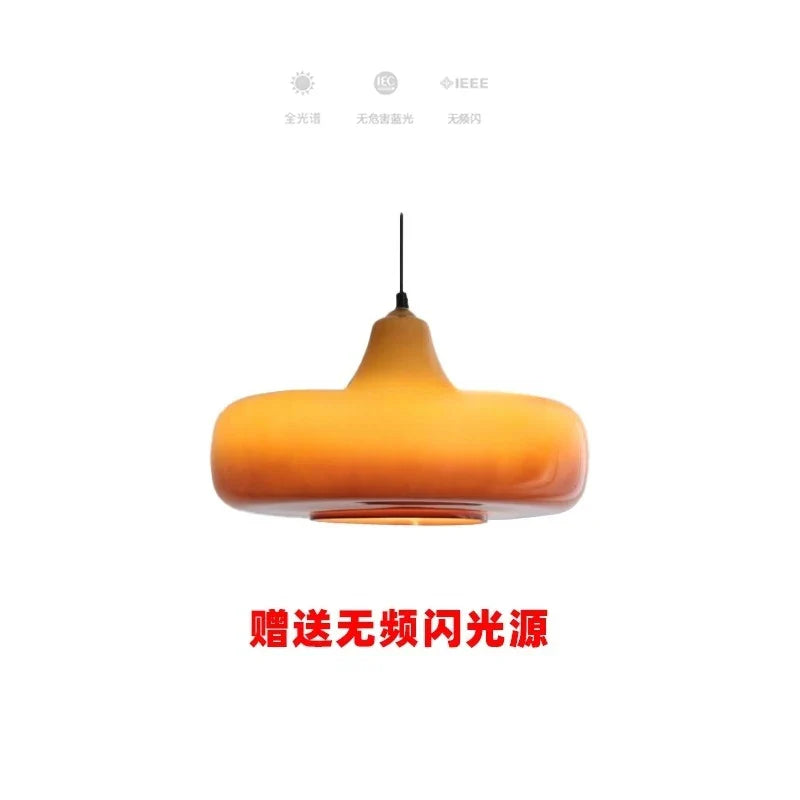 Afralia™ Glass Pendant Lights LED E27 Minimalist Hanging Lamp for Dining Room