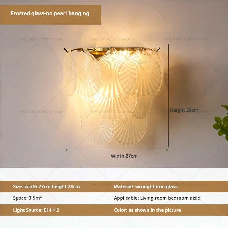 Afralia™ Luxe Crystal Glass Wall Lamp for Aisle, Living Room, Bedroom & Corridor Lighting