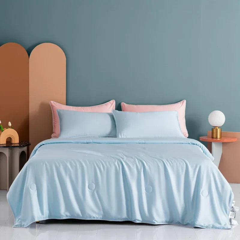 Afralia™ Cooling Comforter: Silky Soft Lightweight Quilt for Summer, Double-Sided Cold Fabric